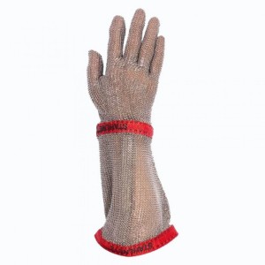 دستکش ضد برش فلزی ساق بلند Schlachthausfreund مدل MG2212